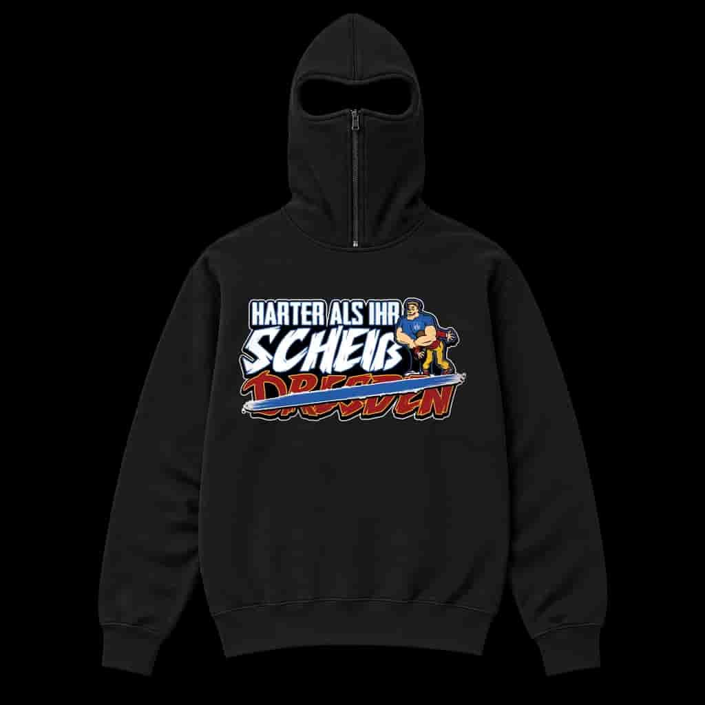 Harter als ihr - scheiß Dresden Ninja Kapuzenpullover