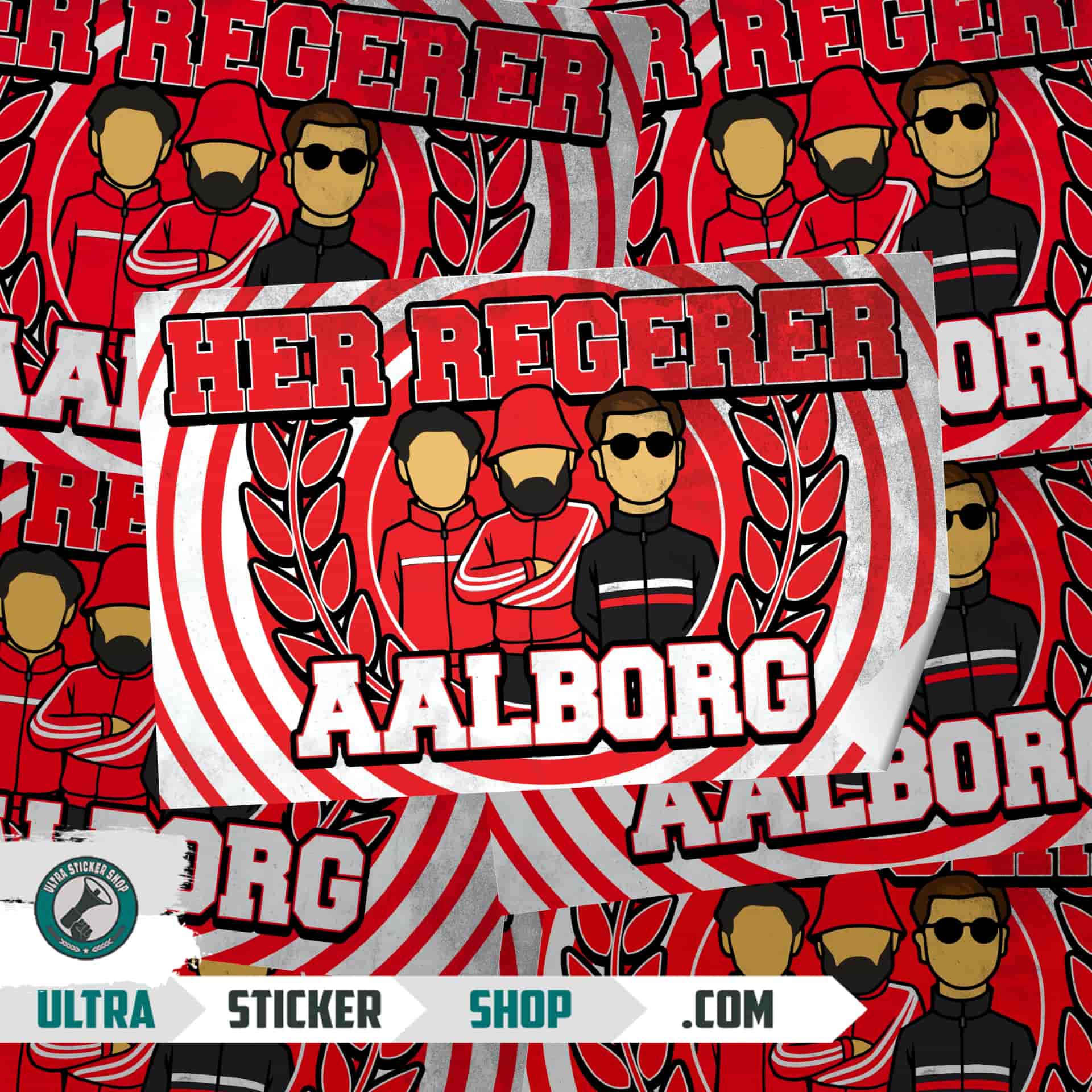 Her regerer Aalborg Aufkleber