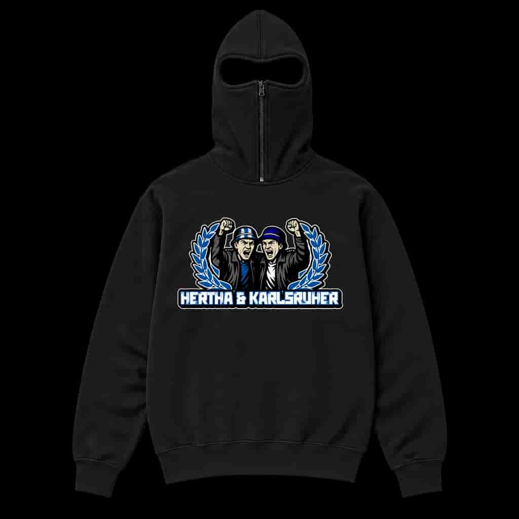 Hertha & Karlsruher Ninja Kapuzenpullover
