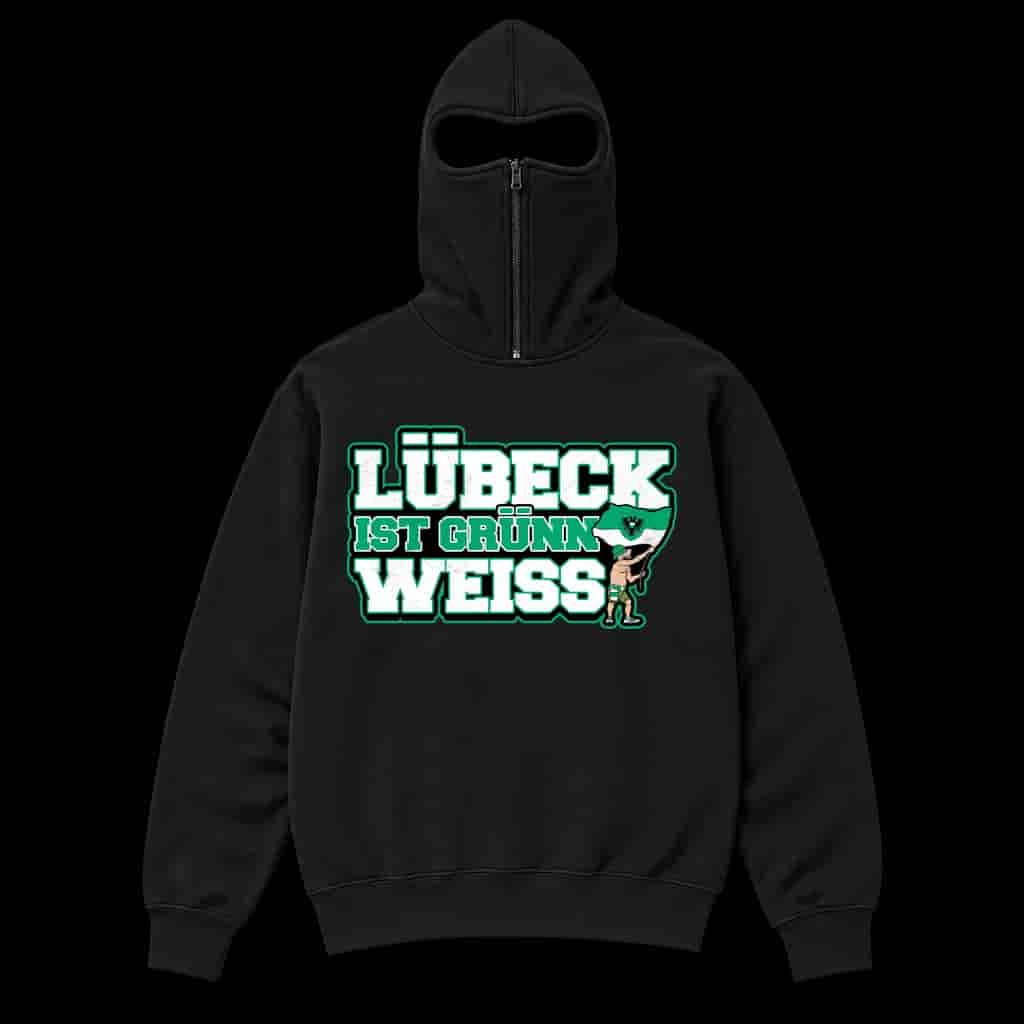 Lübeck ist Grünn weiss Ninja Hoodie