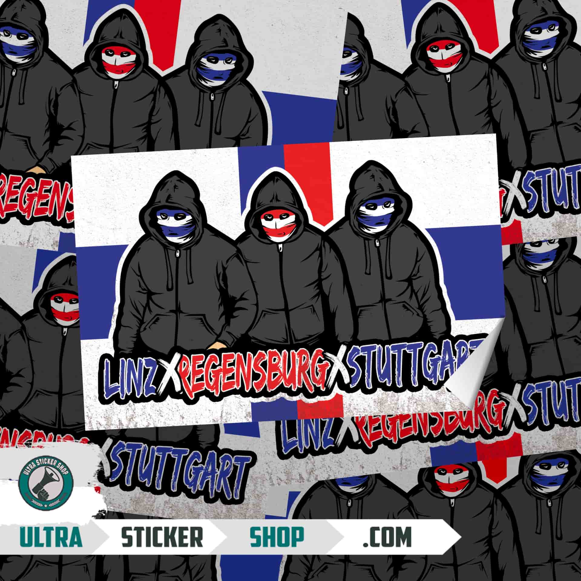 Linz X Regensburg x Stuttgart Nalepnice