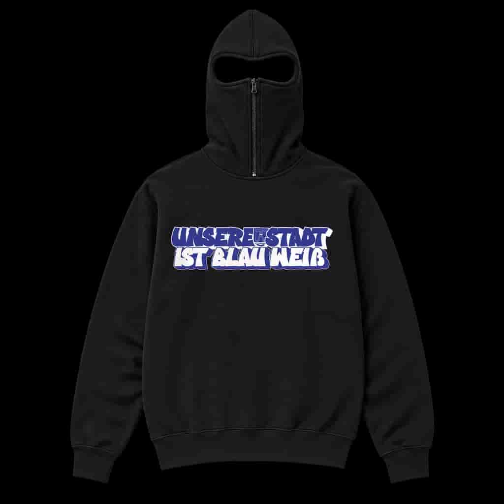 Unsere Stadt ist blau-weiß Ninja Hoodie