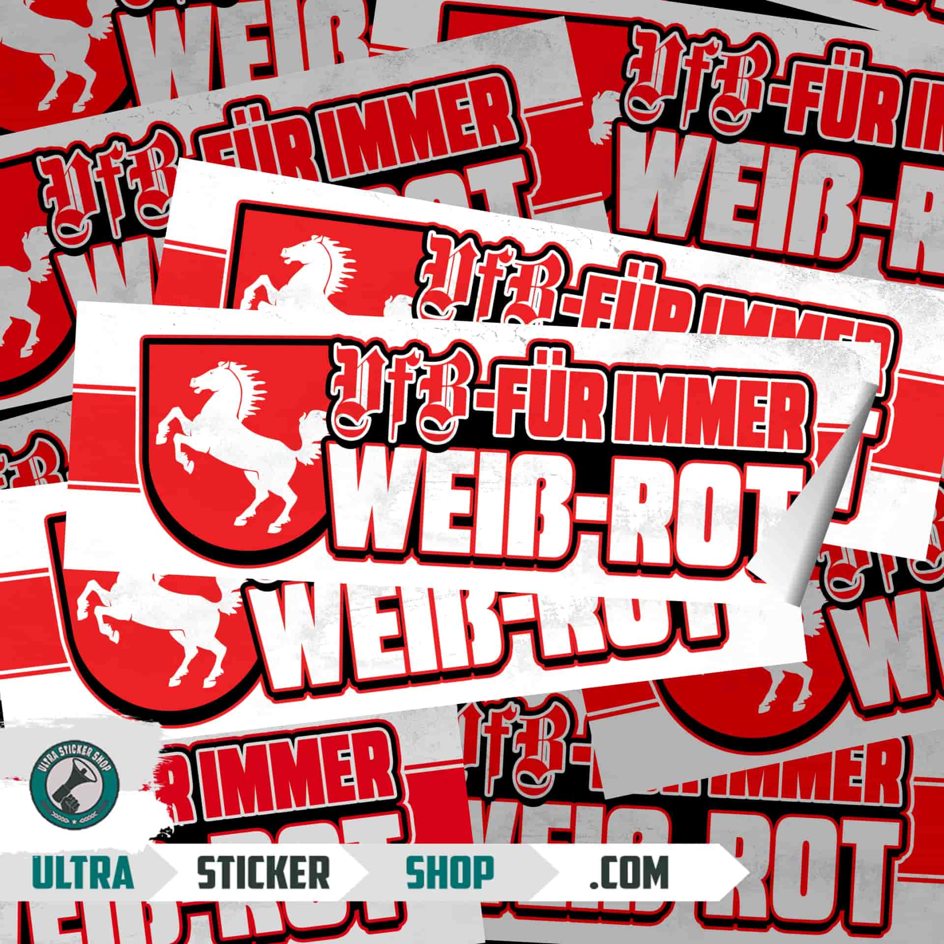 VfB – Für immer weiß-rot Nalepnice