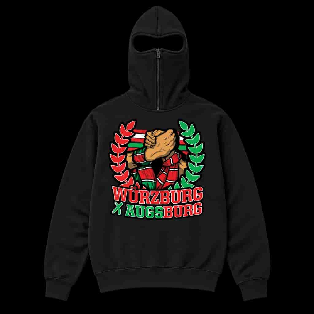 Würzburg X Augsburg Ninja Kapuzenpullover
