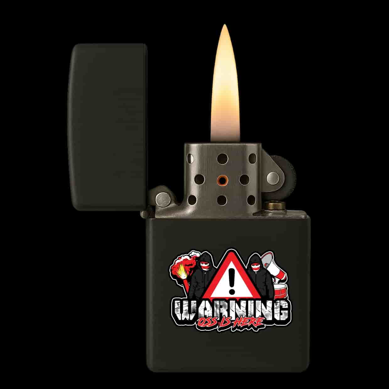 Warning Oss is here Vžigalnik