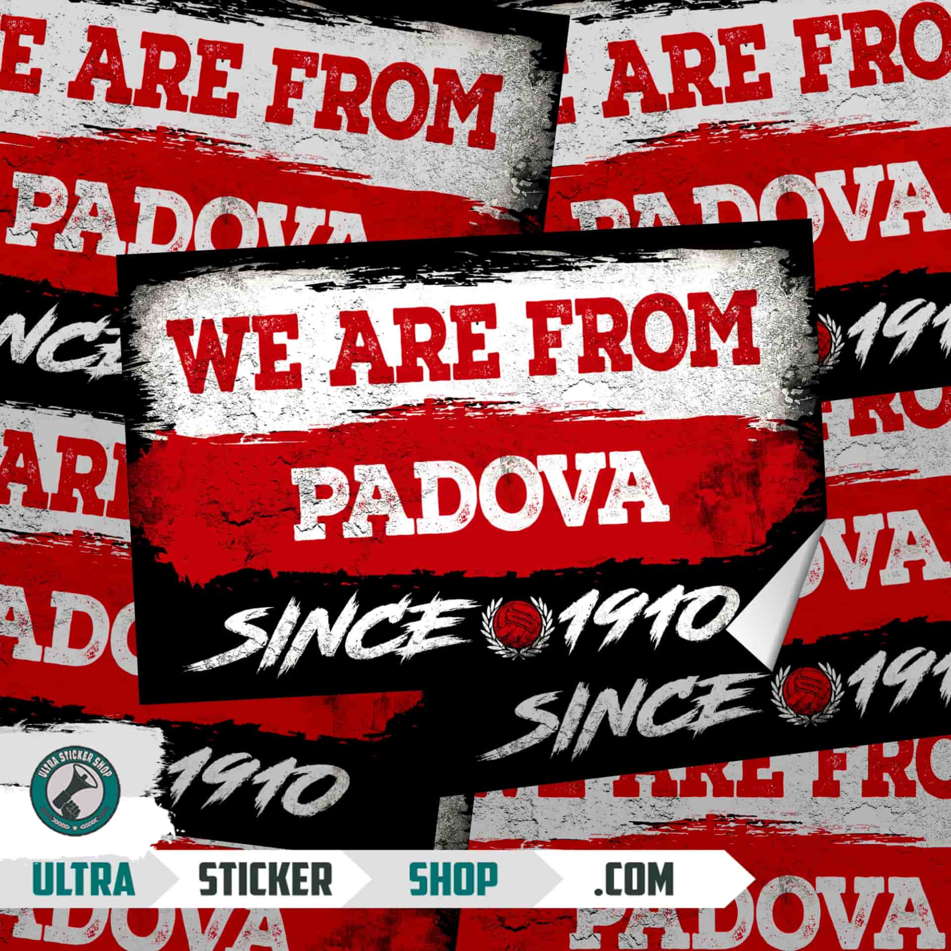 We are from Padua since 1910 Adesivi