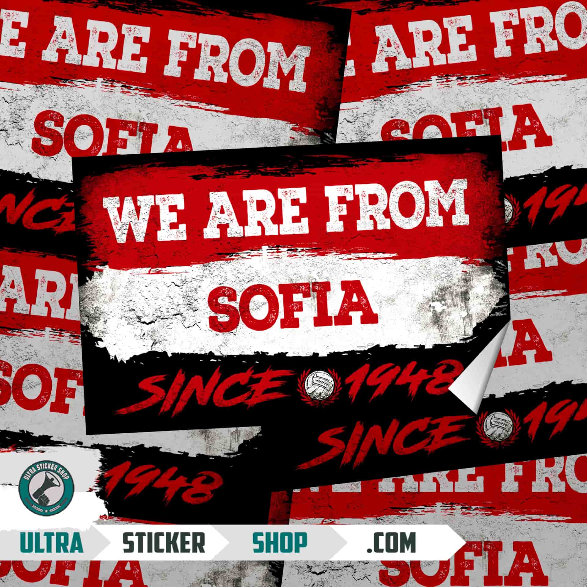 We are from Sofiya since 1948 Nalepke