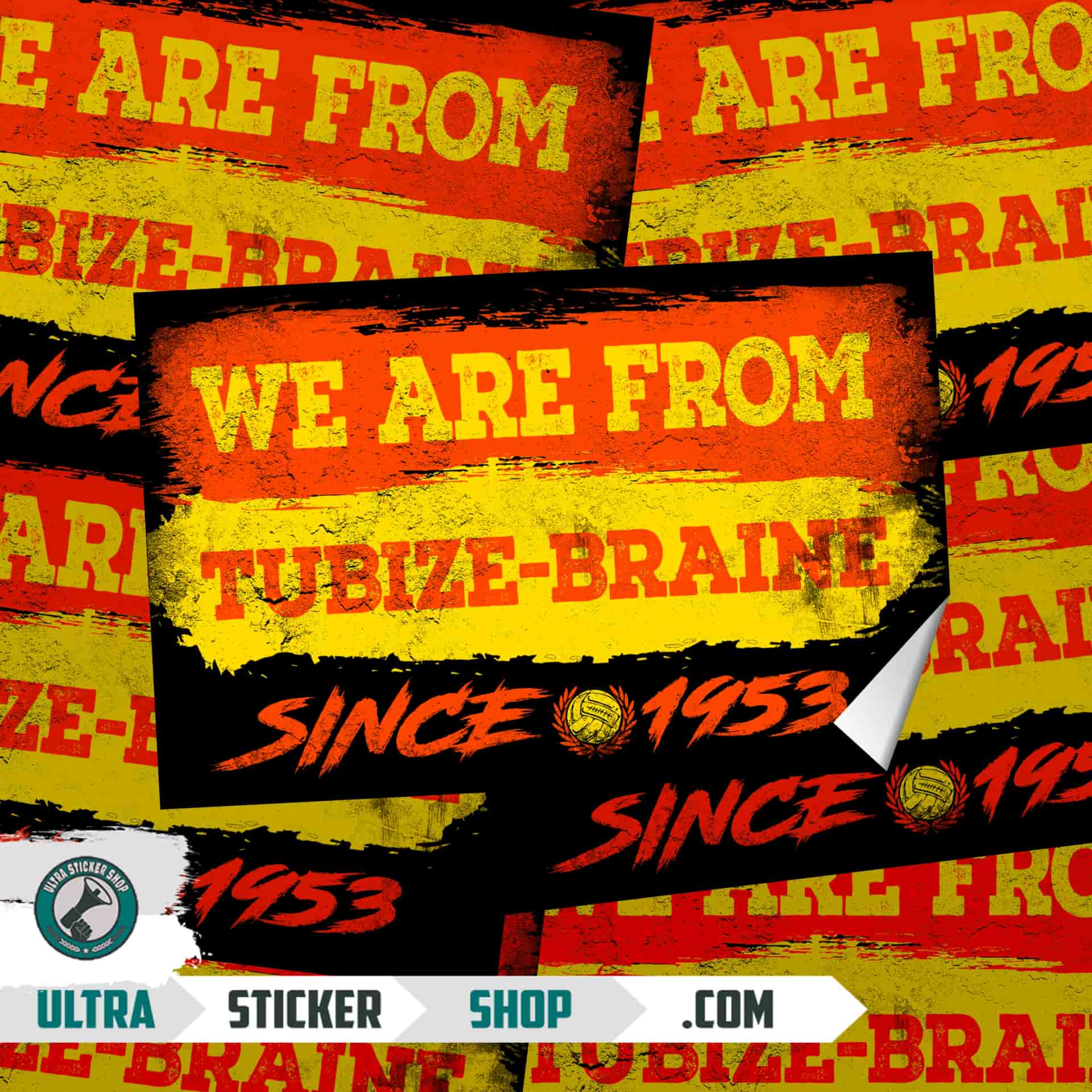 We Are From Tubize-Braine 1953 Αυτοκόλλητα