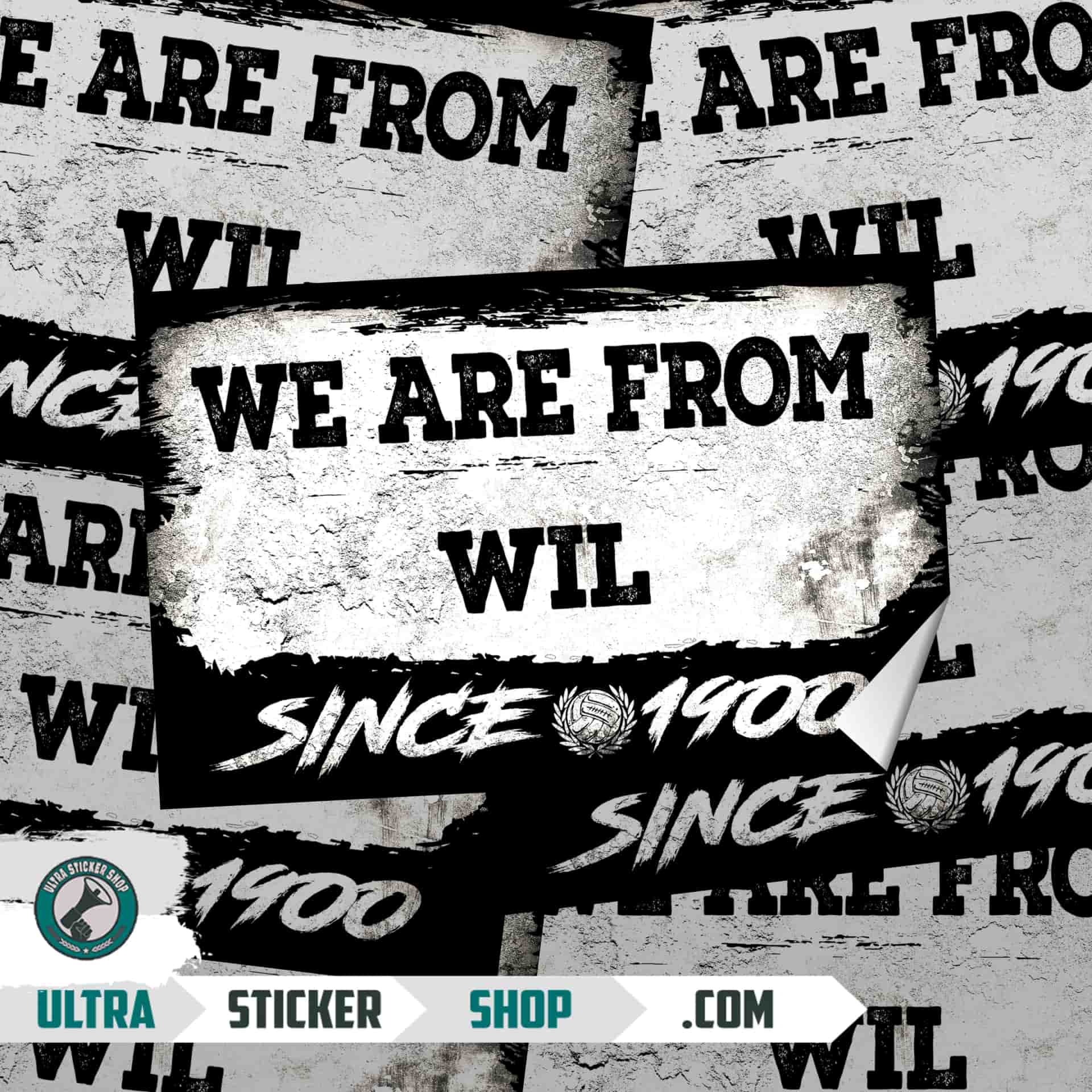 We Are From Wil 1900 Aufkleber