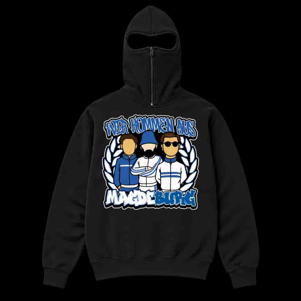 Wir kommen aus Magdeburg Ninja Kapuzenpullover