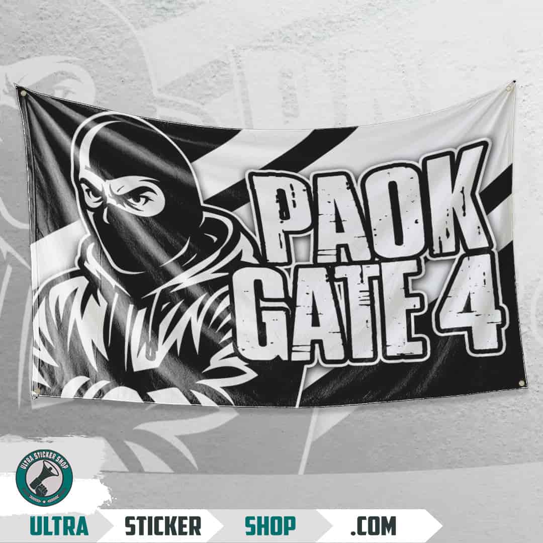 Paok Gate 4 Drapeau