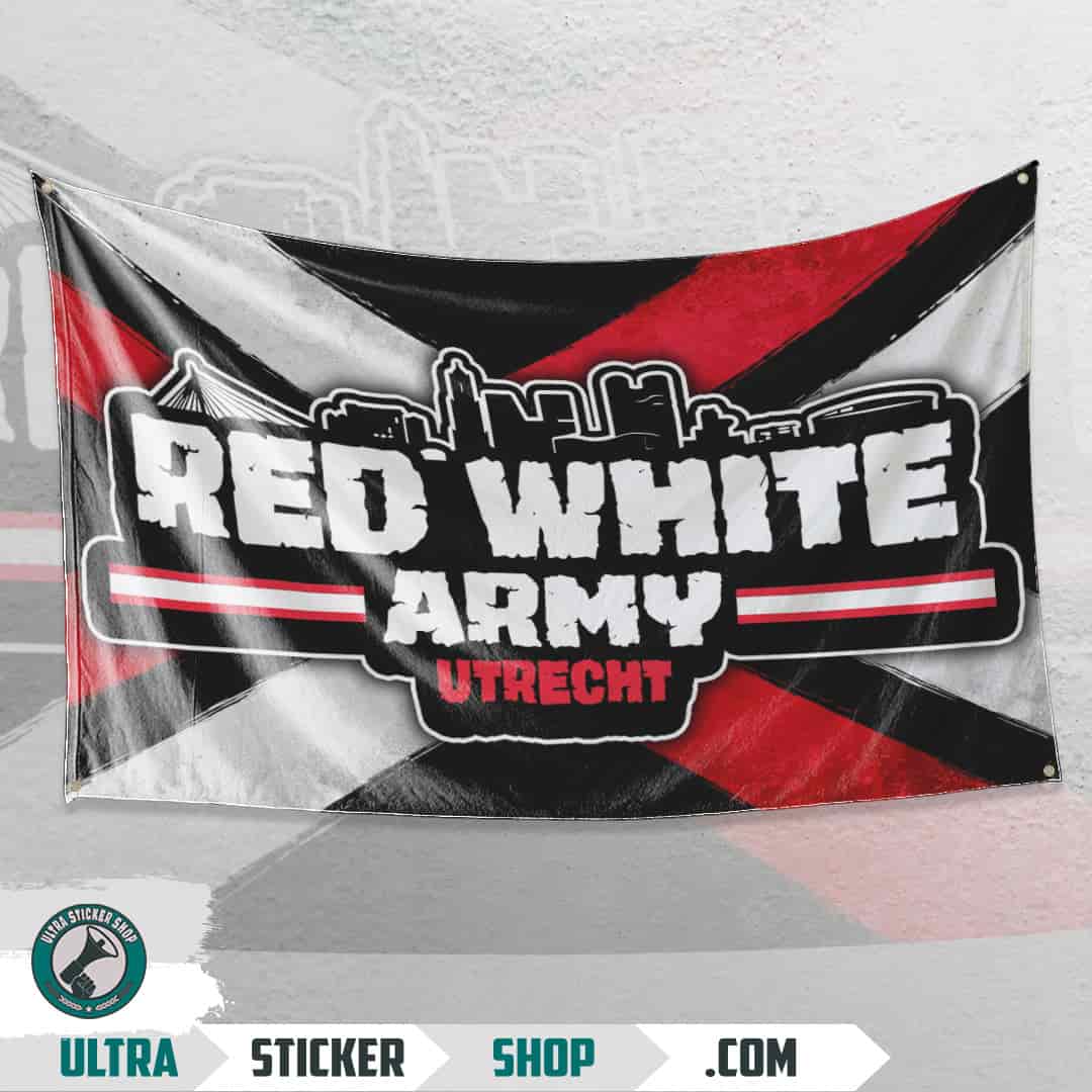 Red white army Drapeau
