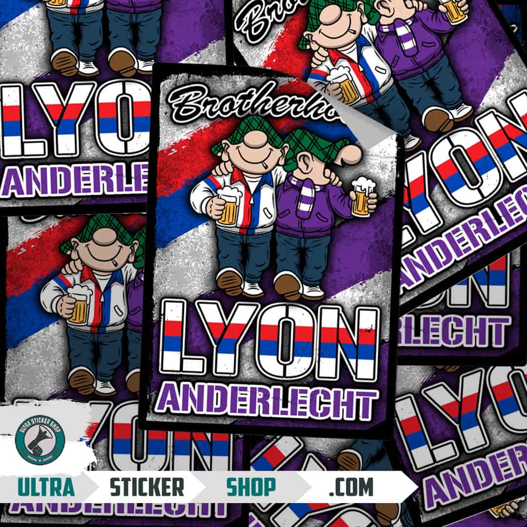 Brotherhood Lyon Anderlecht Nalepnice