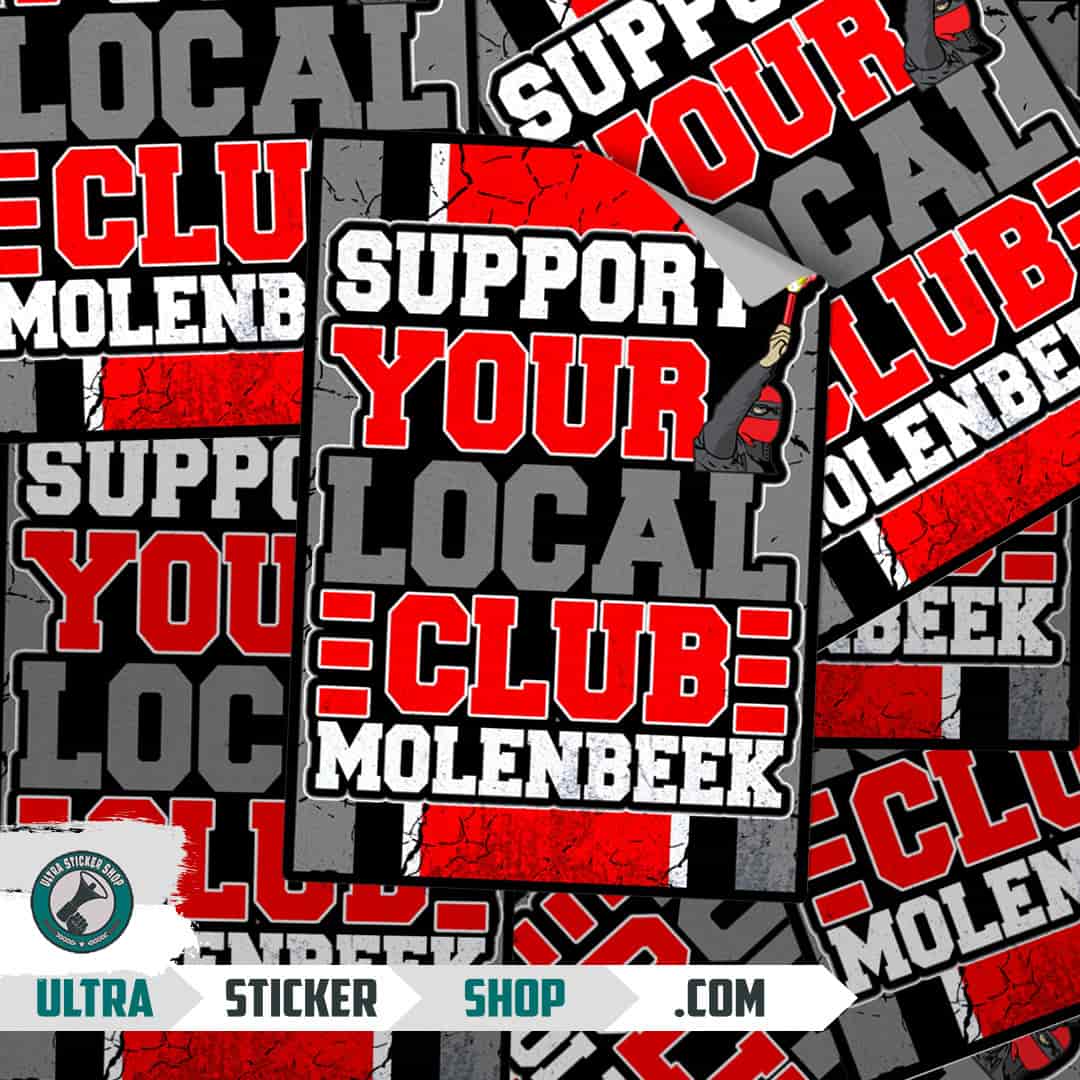 Support your local club Molenbeek Stickers