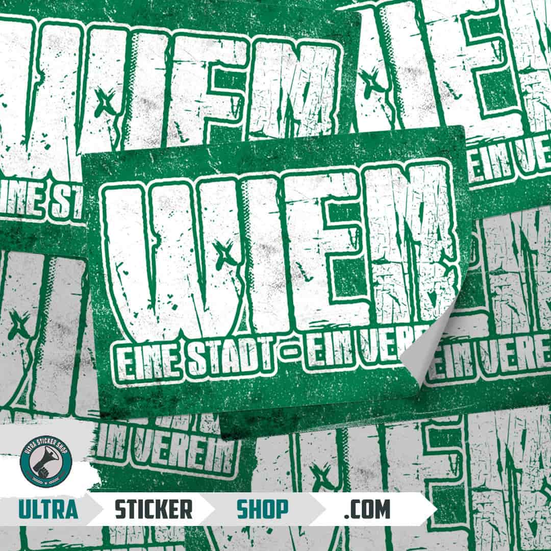 Wien Eine Stadt-Ein Verein Stickers