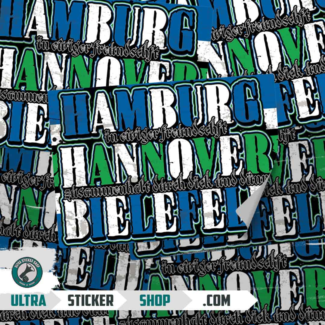 Hamburg X Hannover X Bielefeld Naljepnice