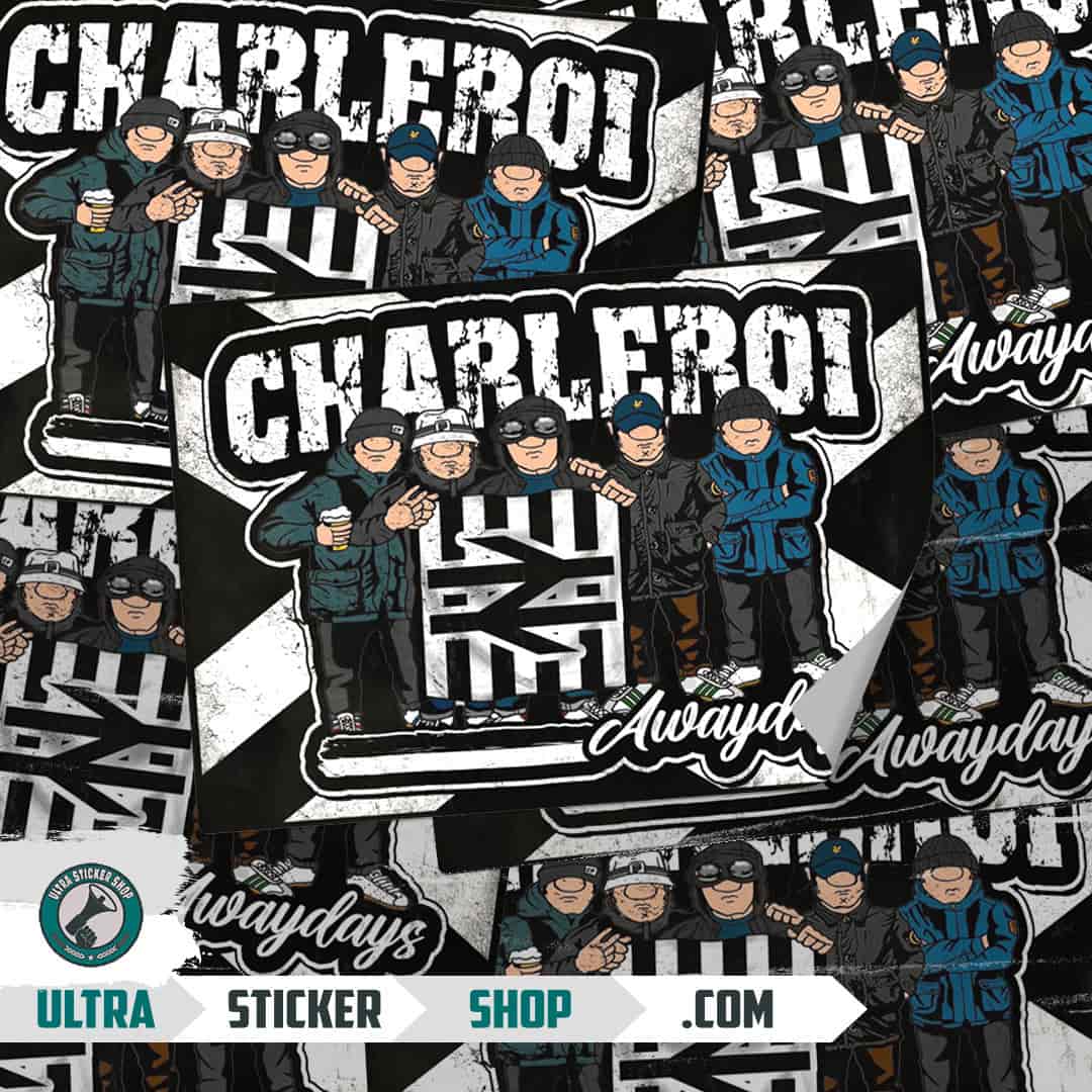 Charleroi awaydays Nalepnice