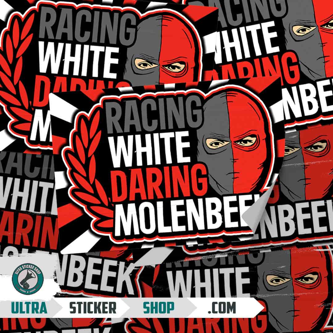 Racing White Daring Molenbeek Stickers