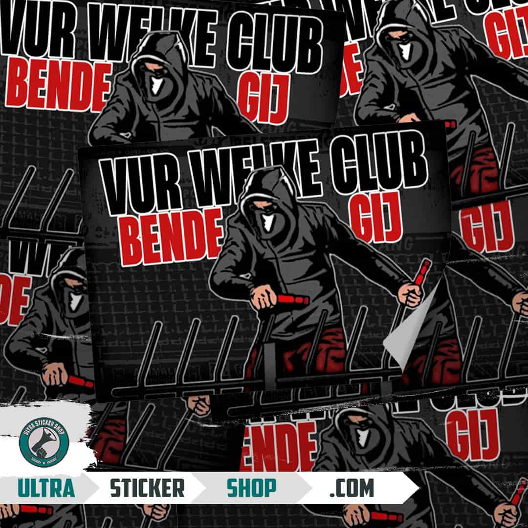 Vur welke club bende gij Aufkleber