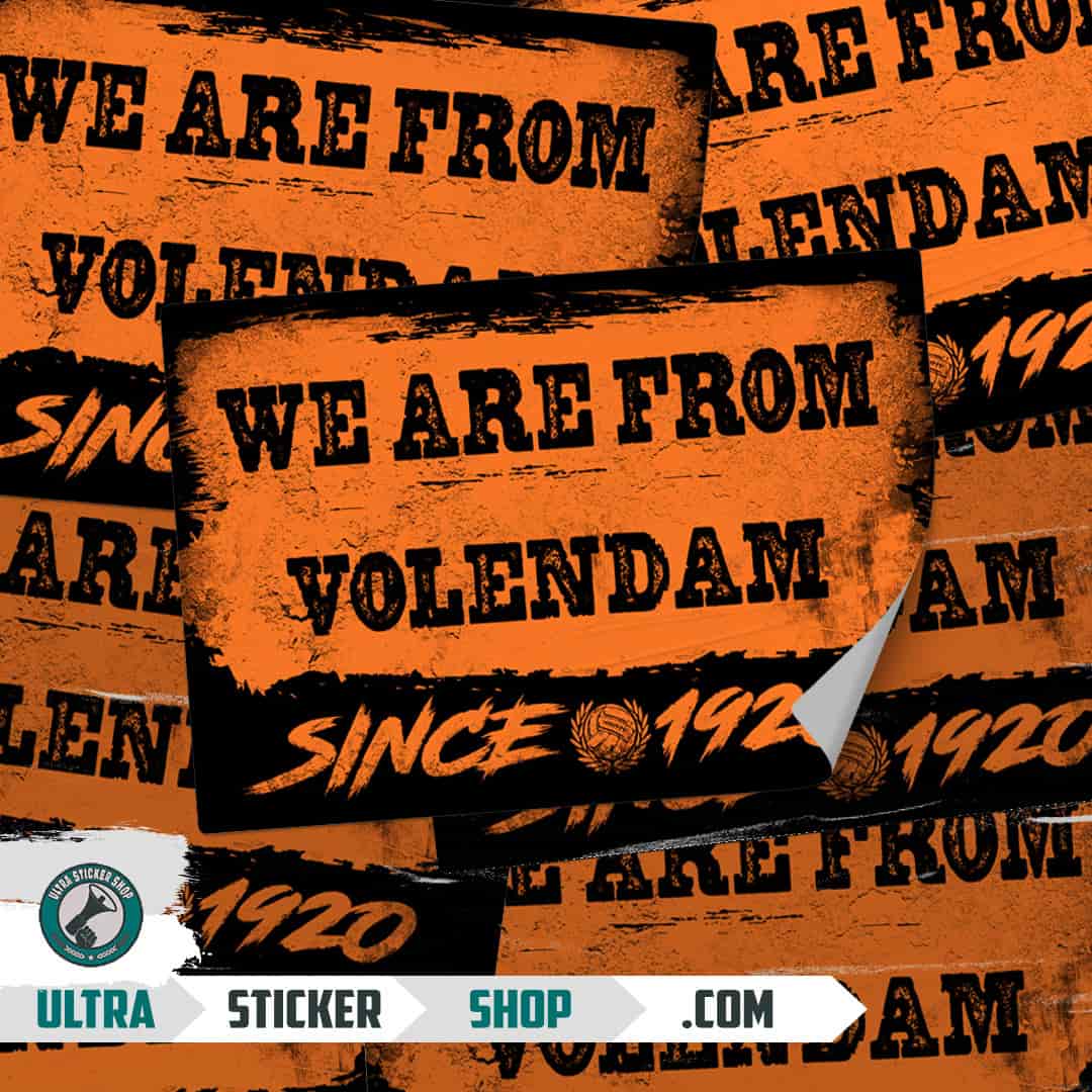 We are from Volendam since 1920 Aufkleber