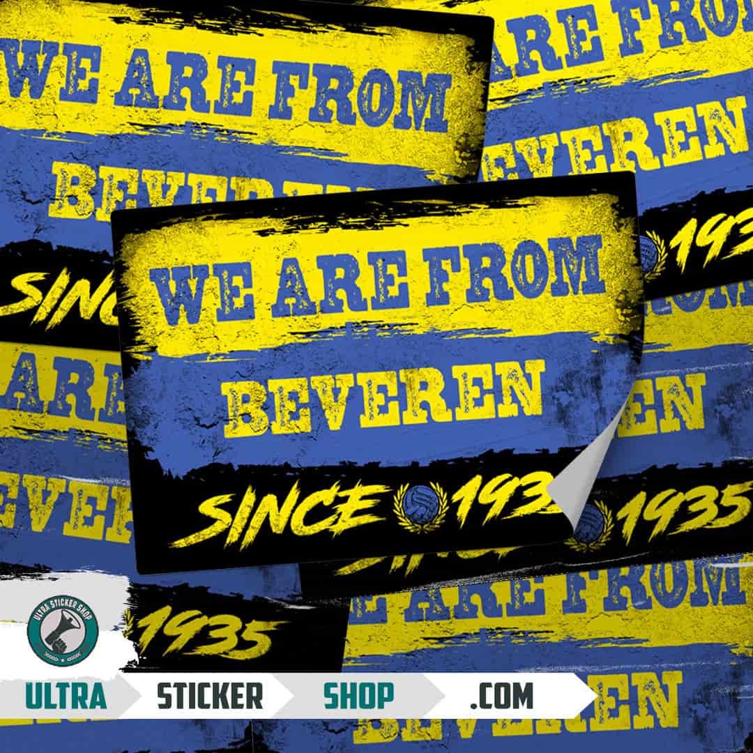 We are from Beveren since 1935 Nalepnice