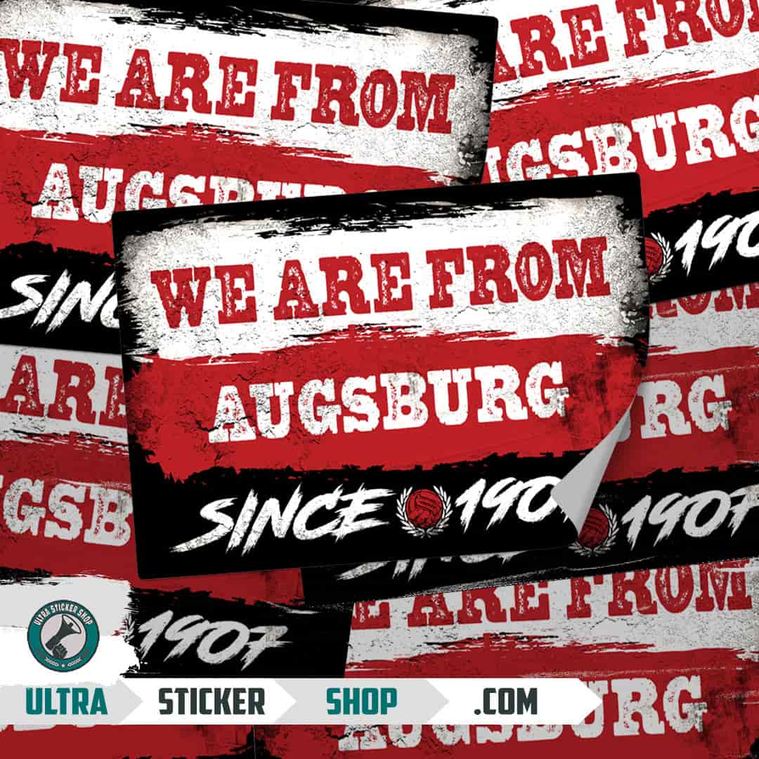 We are from Augsburg since 1907 Aufkleber