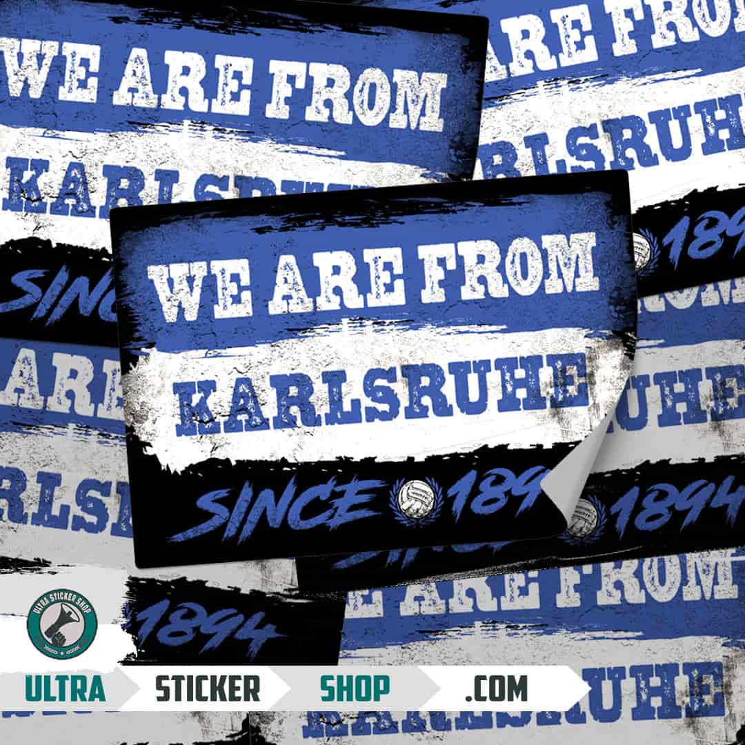 We are from Karlsruhe since 1894 Nalepnice