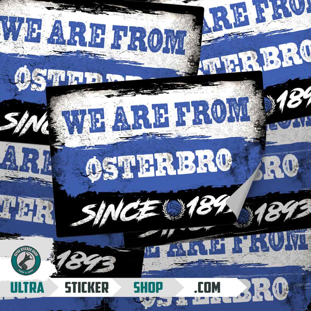 We are from Østerbro since 1893 Nalepnice