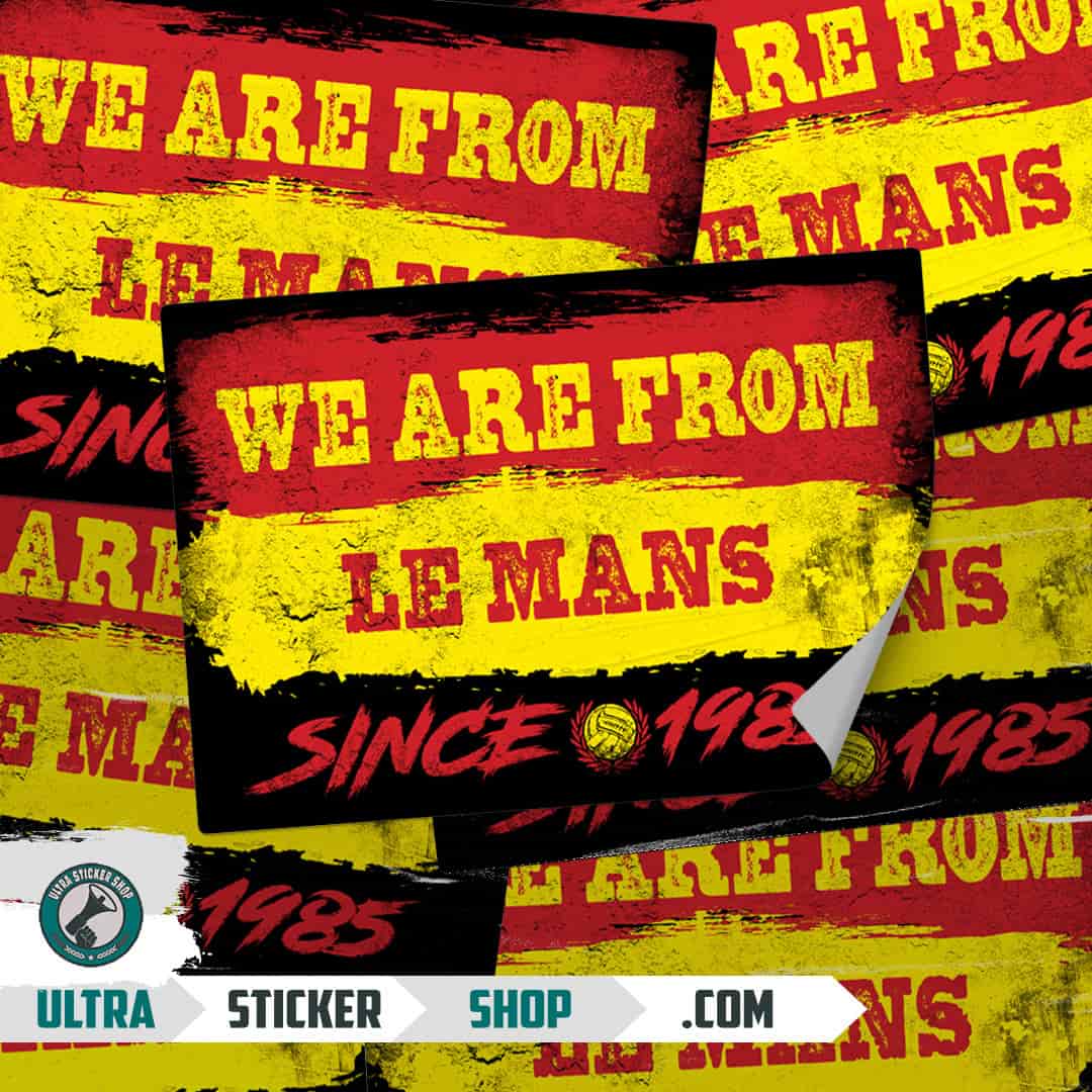 We are from Le Mans since 1985 Αυτοκόλλητα