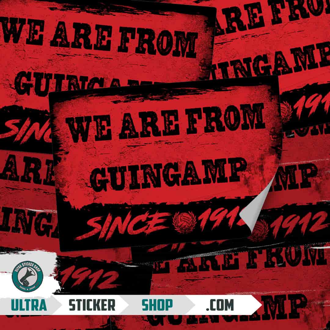 We are from Guingamp since 1912 Nalepnice