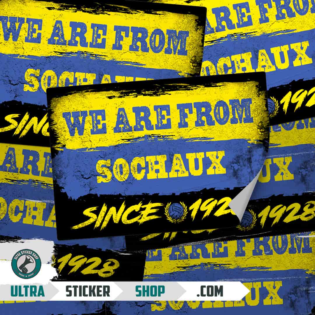We are from sochaux since 1928 Autocolante