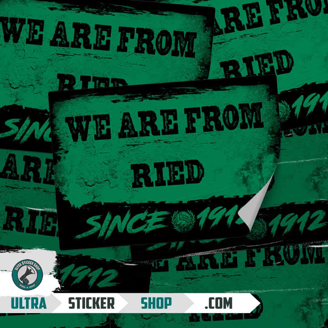 We are from Ried since 1912 Stickers