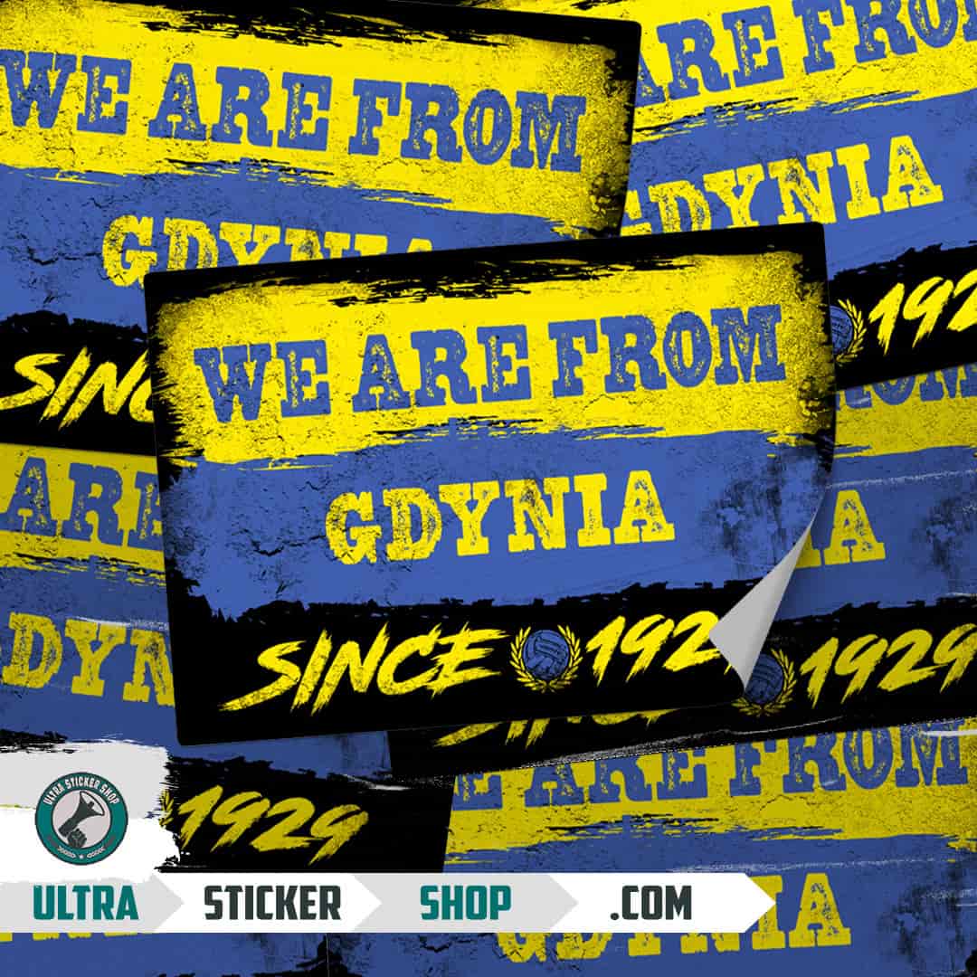 We are from Gdynia since 1929 Nalepnice