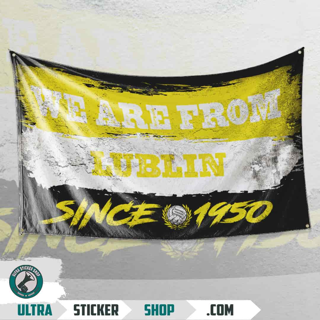 We are from Lublin since 1950 Σημαία