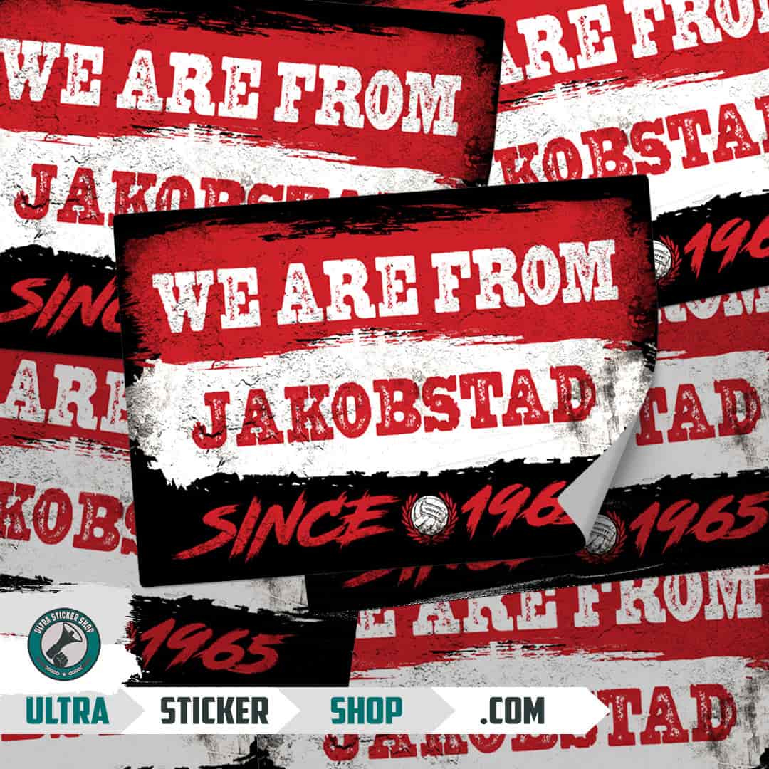 We are from Jakobstad since 1965 Nalepnice