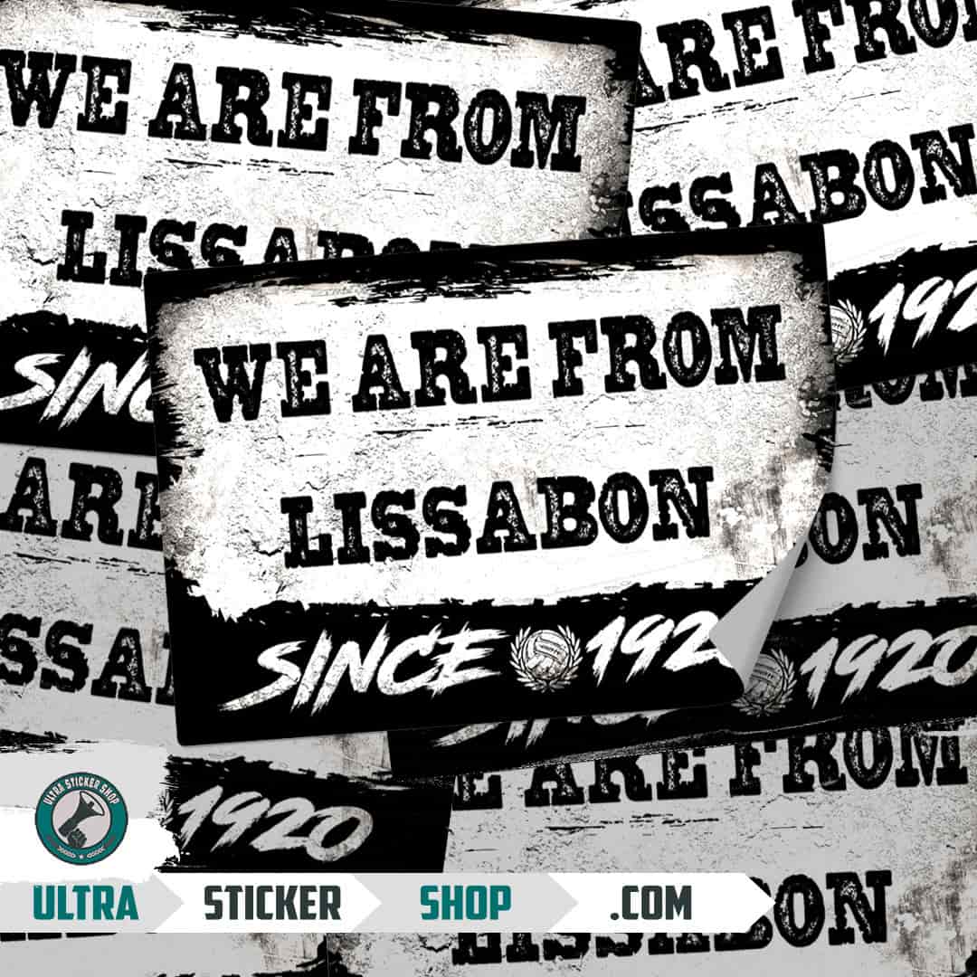 We are from Lissabon since 1920 Aufkleber