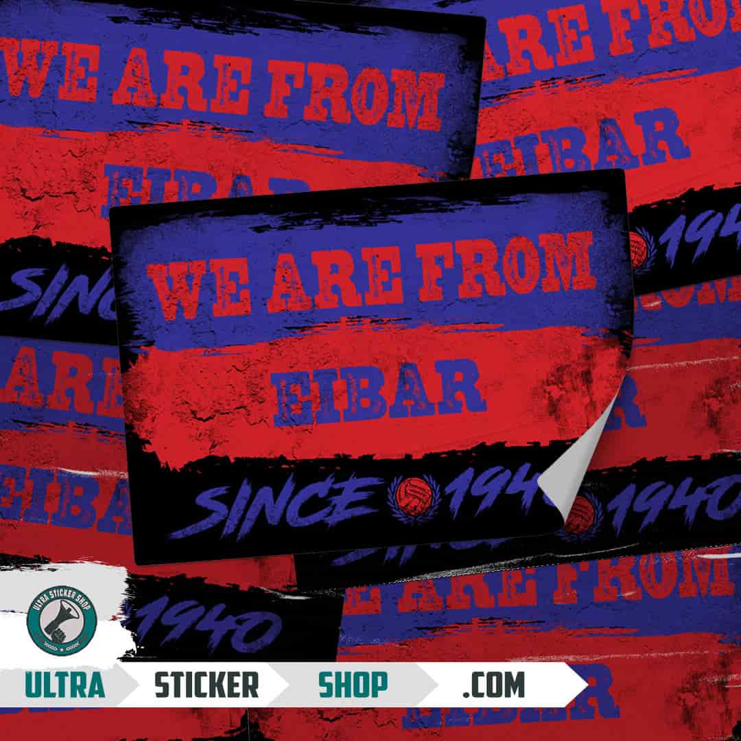 We are from Eibar since 1940 Nalepnice
