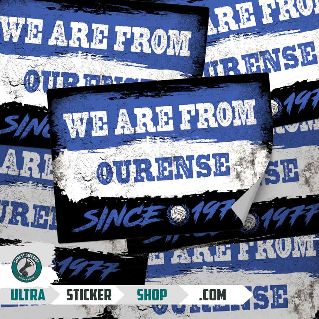 We are from Ourense since 1977 Aufkleber
