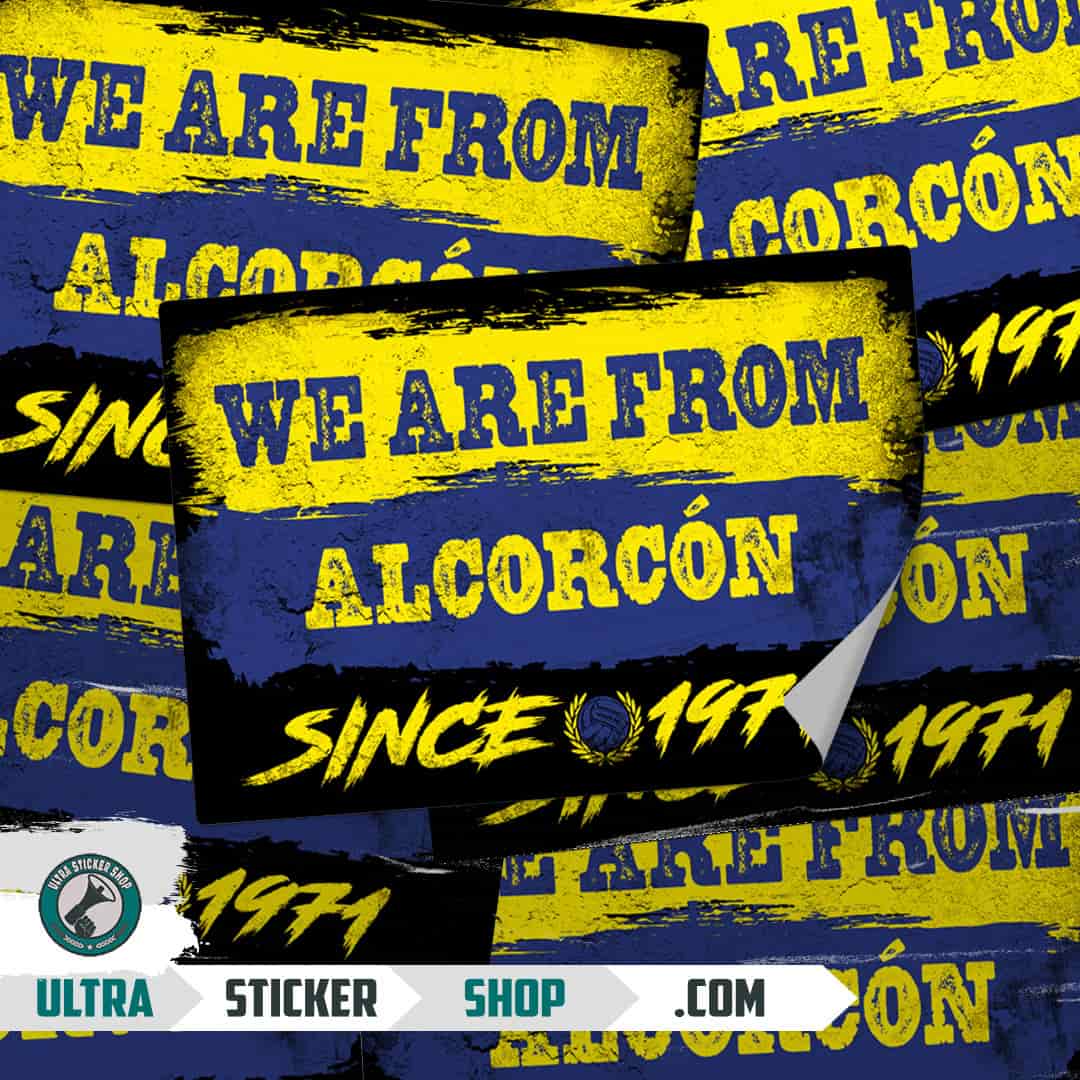 We are from Alcorcón since 1971 Aufkleber