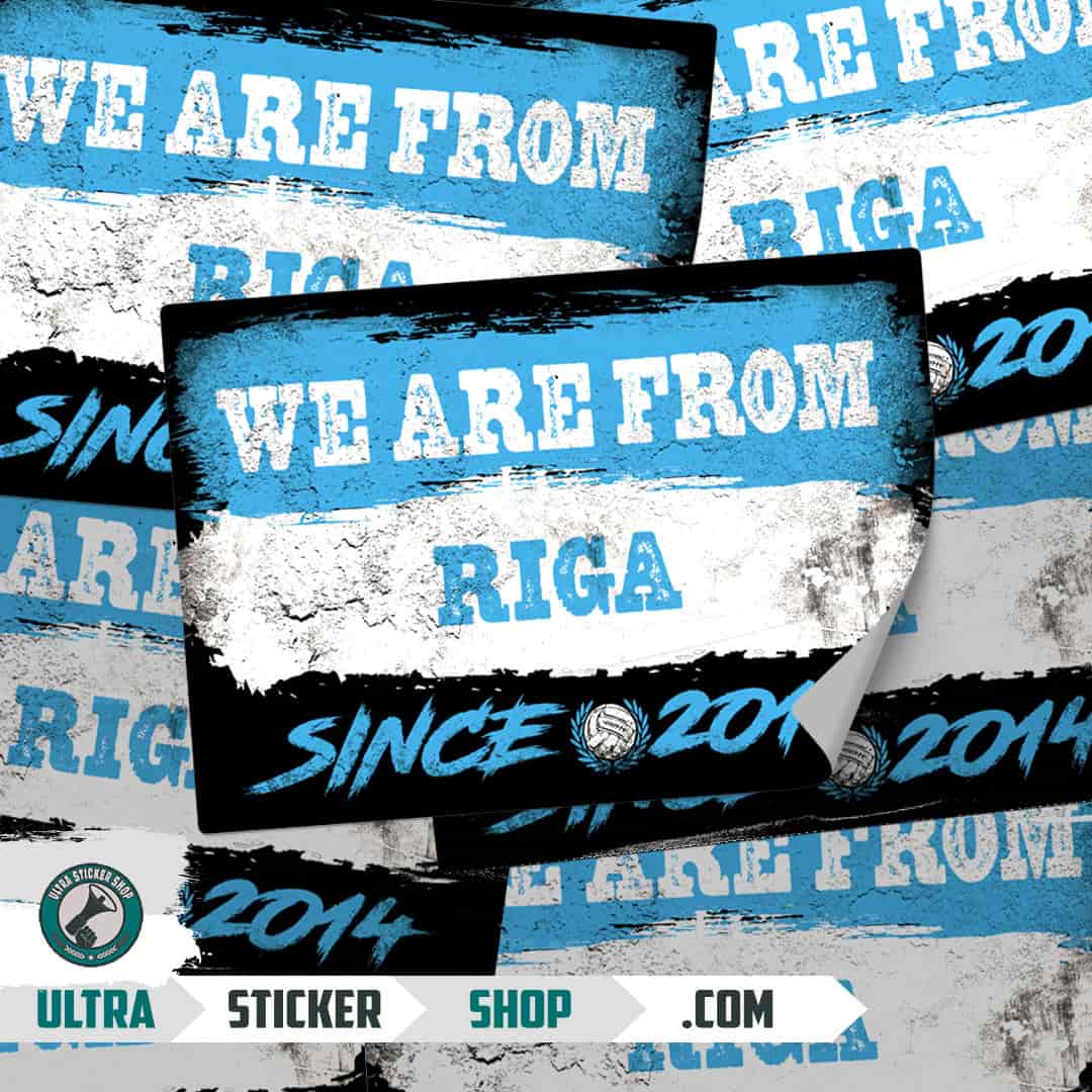 We are from Riga since 2014 Aufkleber