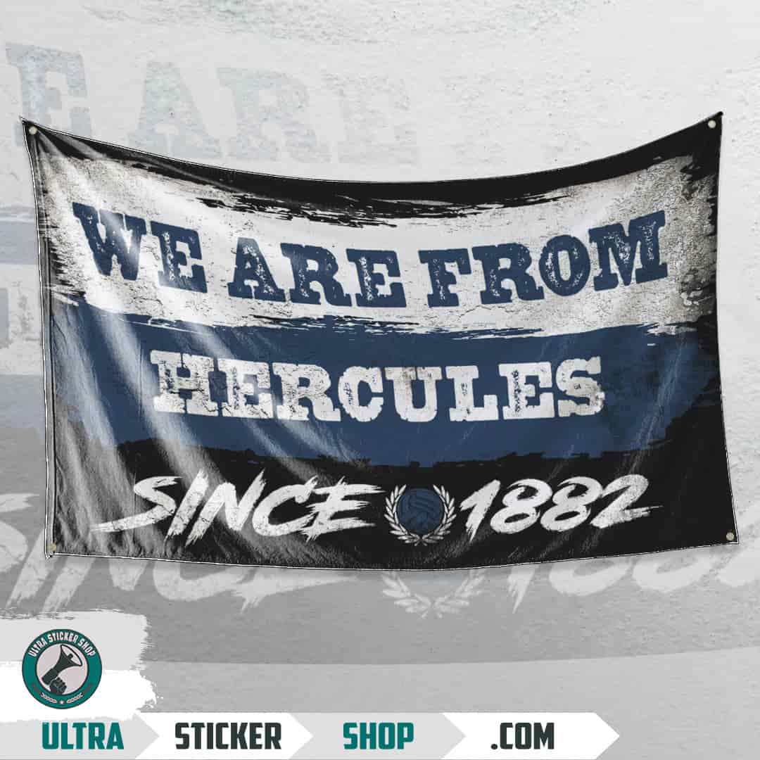 We are from Hercules since 1882 Flagge