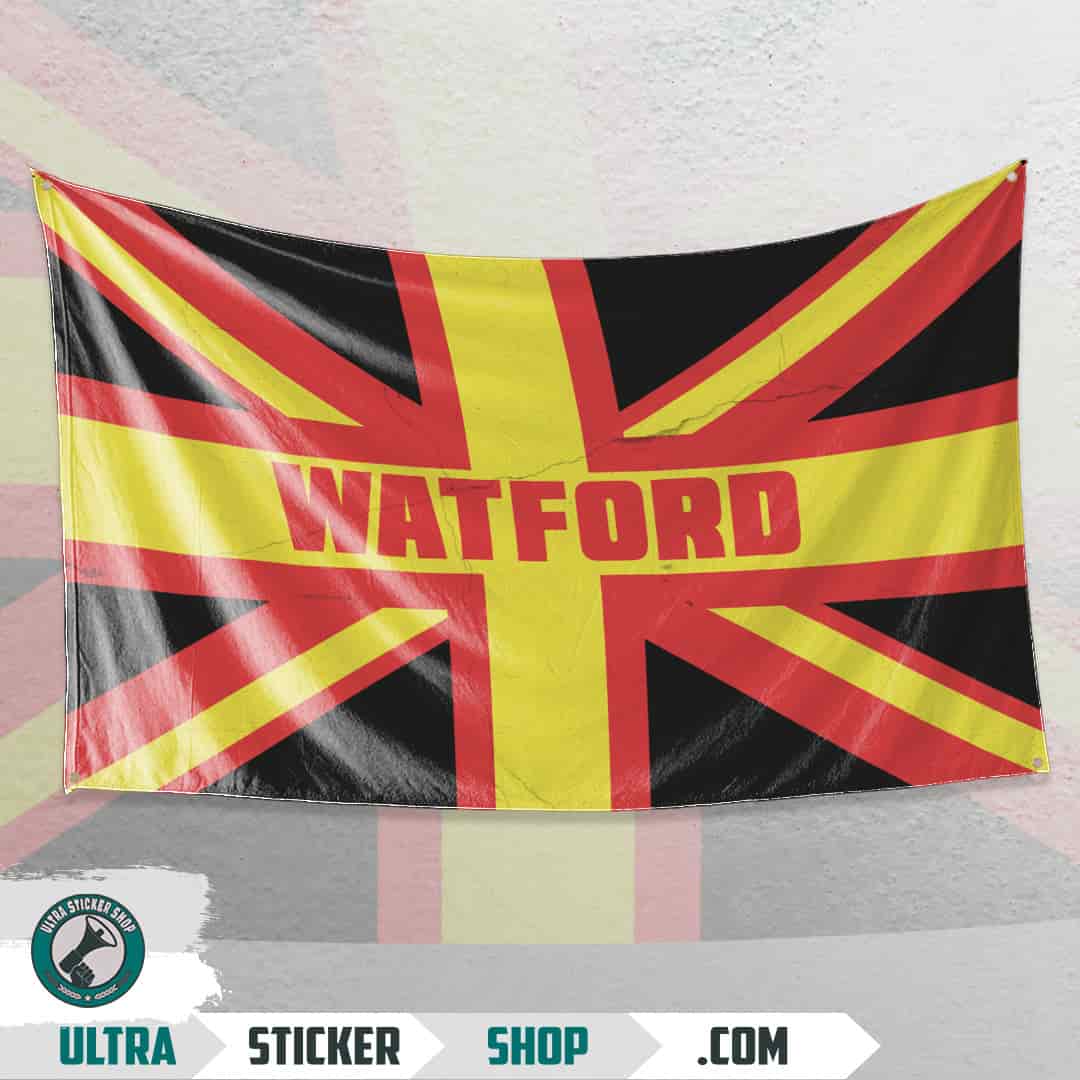 Watford Union Jack Flagg