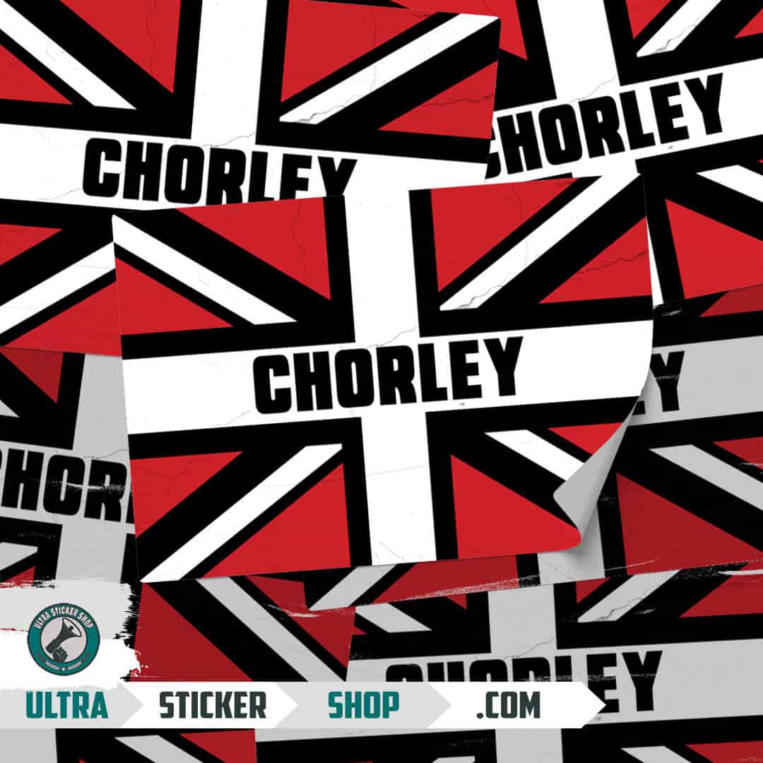 Chorley Union Jack Aufkleber