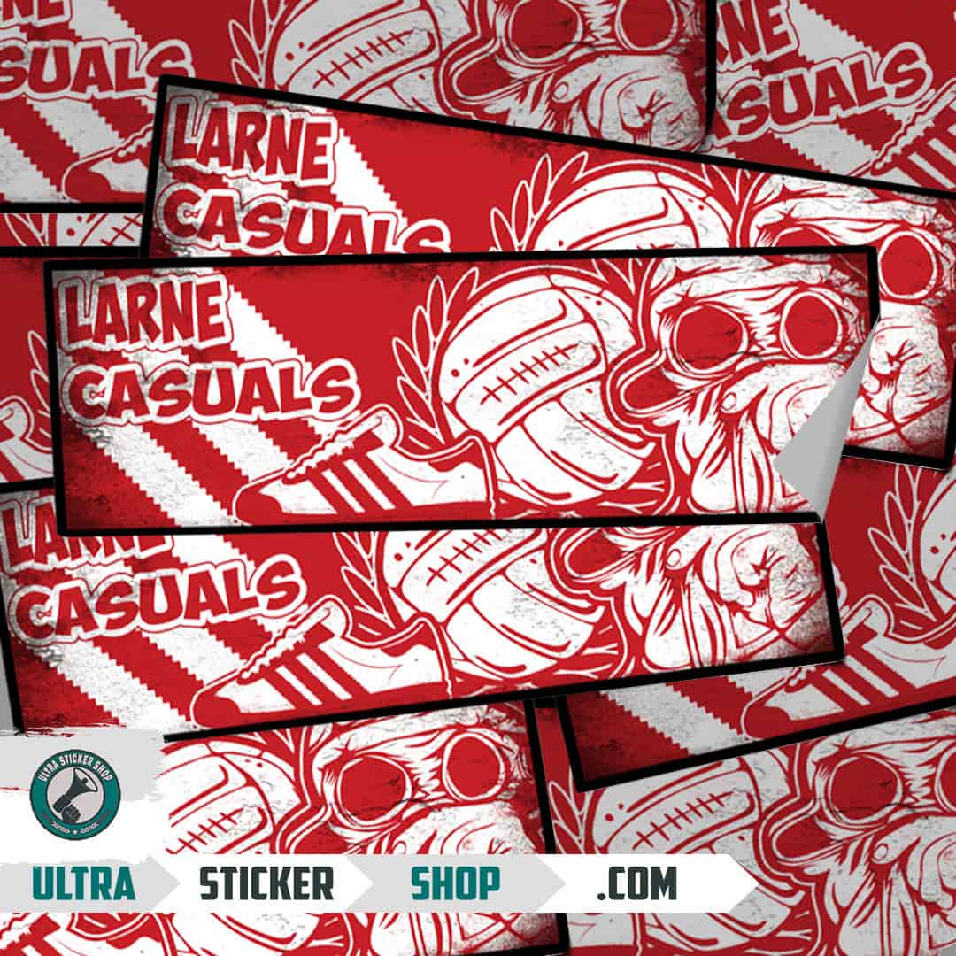 Larne casuals Aufkleber