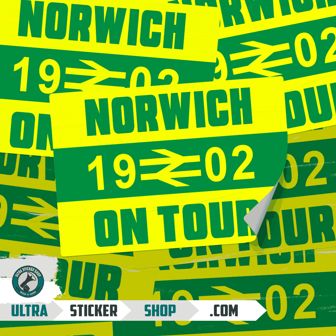 Norwich 1902 on tour Nálepky