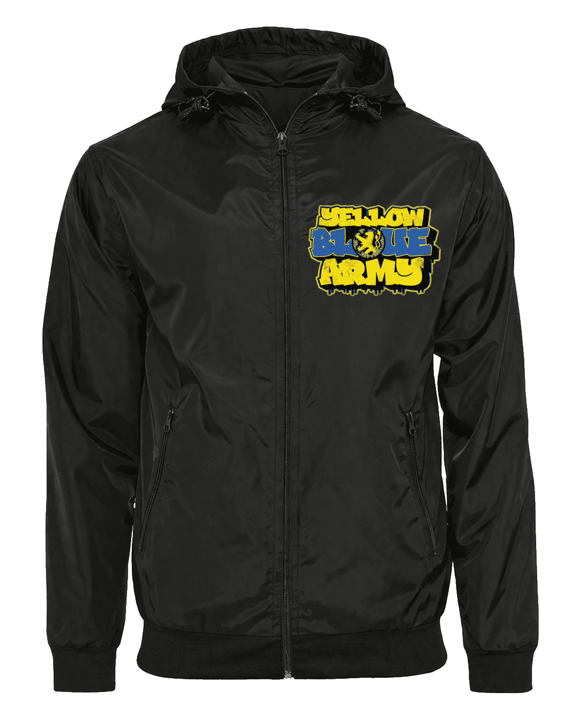 Yellow Blue Army Jakna sa zip-off balaklavom