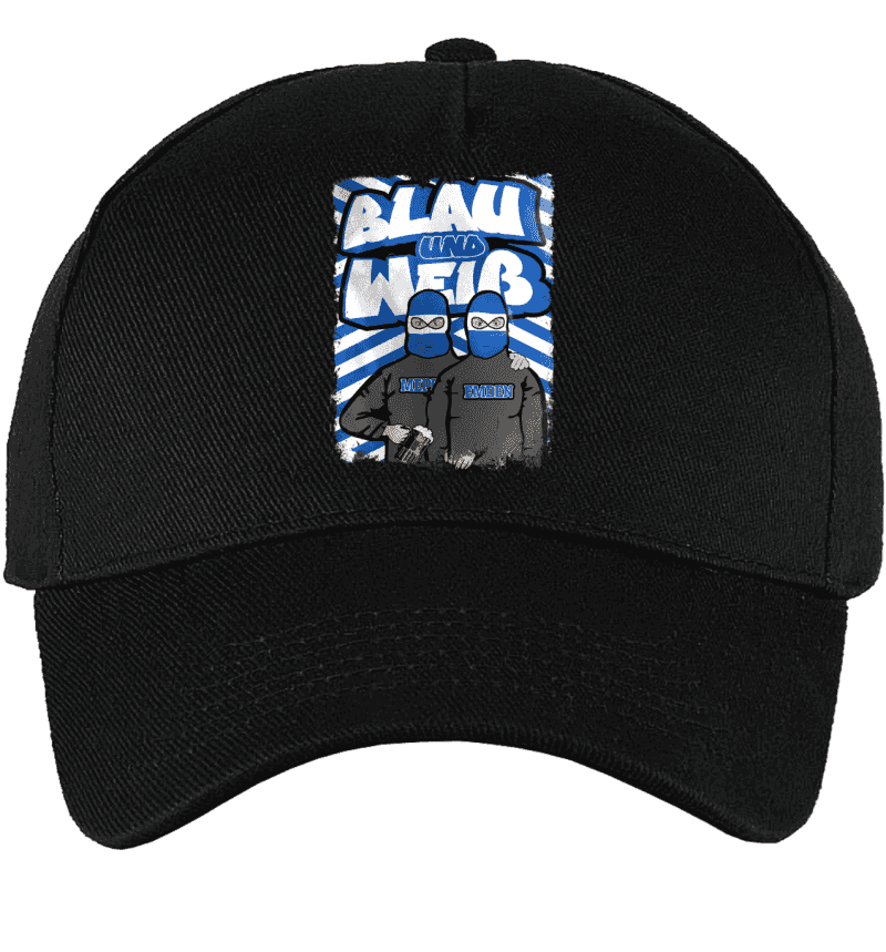 Blau und Weiß Kappe