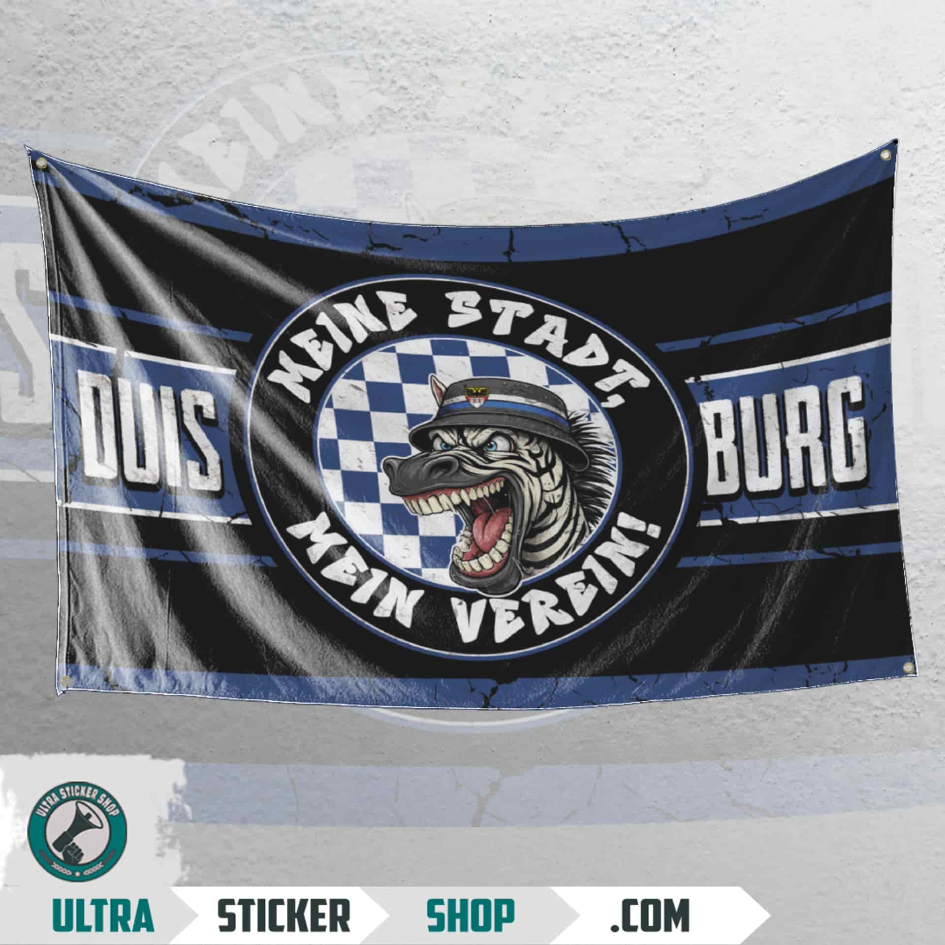 Duisburg Meine stadt mein verein Flagge