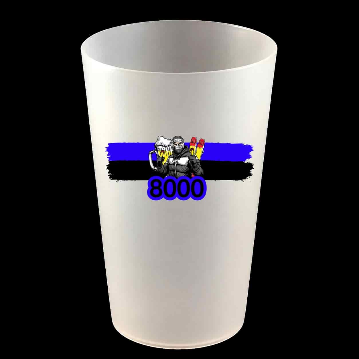 8000 Hartbecher