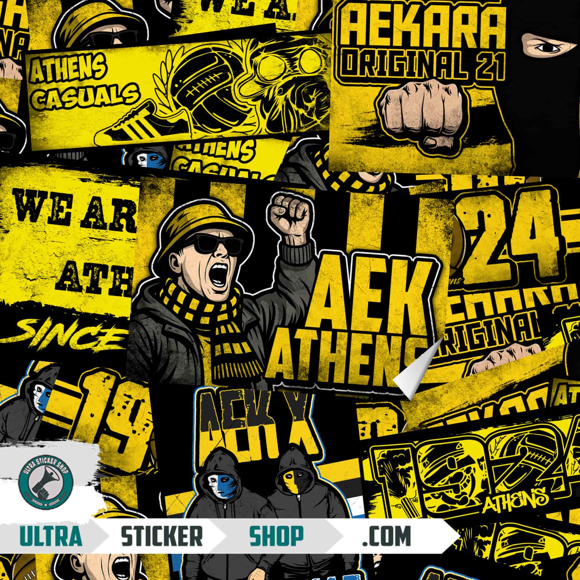 AEK Athens Mieszanka naklejek